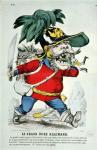 The Giant German Ogre, caricature of Otto von Bismarck (1815-98) (colour litho)