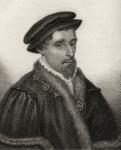 Henry Howard, Earl of Surrey, engraved by Rivers, from 'A Catalogue of the Royal and Noble Authors', published 1806 (litho)