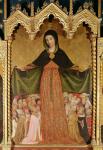 Virgin of the Misericordia, detail of the central panel, c.1422 (tempera on panel)