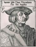 Emperor Maximilian I of Germany (1459-1519), early 16th century (woodcut)