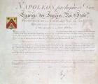 Decree of nobility created under the First Empire, 1813
