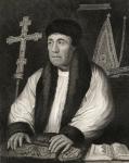 Portrait of William Warham (1450-1532), from 'Lodge's British Portraits', 1823 (litho)