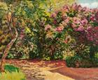 Lilac, the Artist's Garden (oil on canvas)
