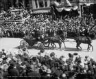 Admiral Dewey and Mayor Van Wyck, Dewey Land Parade, 30th September 1899 (b/w photo)