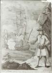 Captain Avery capturing the 'Ganj-i-Sawai' on 8th September 1695 (engraving)
