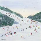 Ski-vening, 1995 (w/c)