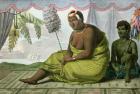 Ka'ahumanu, Queen of the Sandwich Islands, from 'Voyage Pittoresque autour du Monde', engraved by G. Langlume (fl.1822-40) 1822 (colour litho)