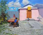 Ping Pong,De African Queen Hideaway ,Barbados.2012,(oil on canvas)