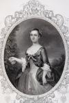 Martha Washington. Mrs Martha Dandridge Custis Washington, 1731-1802. Wife of George Washington Engraved by J Rogers after Woolaston