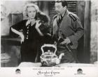 Still from the film "Shanghai Express" with Marlene Dietrich and Warner Oland, 1932 (b/w photo)