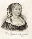 Anne Hyde, Duchess of York, from 'Crabb's Historical Dictionary', published 1825 (litho)