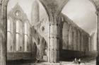 Interior of Hore Abbey, The Rock of Cashel, County Tipperary, Ireland, from 'Scenery and Antiquities of Ireland' by George Virtue, 1860s (engraving)