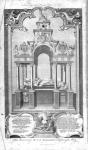 The Monument of Queen Elizabeth in Westminster Abbey, illustration from Rapin's 'History of England', engraved by John Goldar, 1786 (engraving)