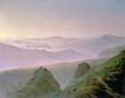 Morning in the Mountains (oil on canvas)