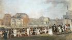 Brighton: The Old Pavilion and Steyne engraved by Charles Richards (coloured engraving)