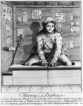 Sawney in the Boghouse, 1745 (engraving) (b/w photo)