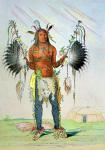 Mandan Medicine Man Mah-to-hah 'Old Bear', 1832-39 (colour litho)