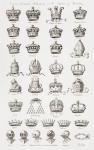 Crowns, coronets and helmets (engraving)