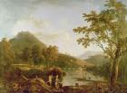 Dinas Bran from Llangollen, 1770-71 (oil on canvas)