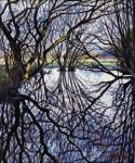 Pond Reflections, 2009 (oil on canvas)