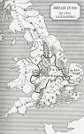 Map of Britain in 640, from The Northumbrian Kingdom in 'A Short History of the English People' by J. R. Green, published 1893 (litho)