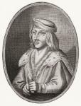 James II, King of Scots, 1430  1460. From Iconographia Scotica or Portraits of Illustrious Persons of Scotland, published 1797.
