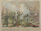 The Battle of Bourget (28th October 1870), 1887 (coloured engraving)