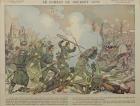 The Battle of Bourget (28th October 1870), 1887 (coloured engraving)