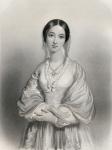 Florence Nightingale (1820-1910) illustration from 'World Noted Women' by Mary Cowden Clarke, 1858 (engraving)