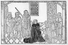 Earl Rivers presents his book to Edward IV (woodcut)