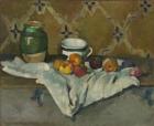 Still Life with Jar, Cup, and Apples, c.1877 (oil on canvas)