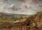 View of Hampstead Heath (oil on canvas)