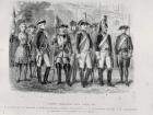Uniforms of the French Army of Louis XVI (engraving)