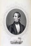 John Tyler, from 'The History of the United States', Vol. II, by Charles Mackay, engraved C. Holl (engraving)
