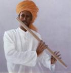 Flute Player (oil on canvas)
