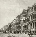 Macquarie Street, Sydney, c.1880, from 'Australian Pictures' by Howard Willoughby, published by the Religious Tract Society, London, 1886 (litho)