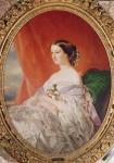 Empress Eugenie (1826-1920) after a portrait by Francois Xavier Winterhalter (1806-73) (oil on canvas)