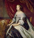 Portrait of Anne of Austria (1601-66) Queen of France (oil on canvas)