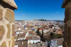 Antequera, Malaga Province, Andalusia, southern Spain. The town seen from battlements of the La Alcazaba, (the citadel or castle). (photo)