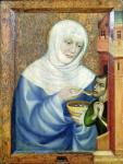 St. Elizabeth of Hungary (1207-31) (oil on panel)