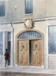 The Entrance to Coachmakers Hall, 1854 (w/c on paper)