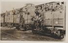 U.S. Marines in France off for camp, 1917-19 (b/w photo)