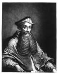Reginald Pole (1500-58) illustration from 'Portraits of Characters Illustrious in British History', engraved by Richard Earlom (1743-1822) and Charles Turner (c.1773-1857) (mezzotint) (b/w photo)