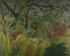 Tiger in a Tropical Storm (Surprised!) 1891 (oil on canvas)