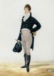 Portrait of George 'Beau' Brummell (1778-1849) 1805 (colour litho) (see also 106690) (later colouration)