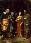 Saints Peter, Martha, Mary Magdalen, and Leonard, c.1515-7 (oil on canvas)