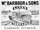 Advertisement for Wm. Barbour & Sons (litho)