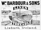 Advertisement for Wm. Barbour & Sons (litho)