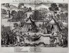 The Peace Made on L'Isle aux Boeufs, near Orleans on 13th March 1563 (engraving) (b/w photo)