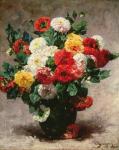 Carnations in a vase